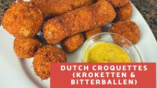 Dutch Croquettes kroketten Bitterballen [upl. by Oivaf]