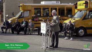 WV Senator State Eric Nelson thanks the GreenPower Motor Company employees for their hard work [upl. by Lipfert212]