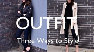 OUTFIT  Three Ways to Style [upl. by Arbed]