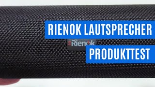 RIENOK Bluetooth Lautsprecher Produkttest  Klangvolle Freiheit in jeder Box [upl. by Quillon]