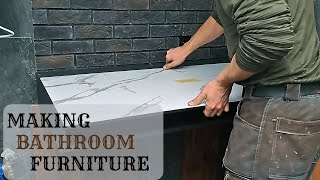 Making Log Cabin Bathroom Furniture  Part 1 [upl. by Holtz84]