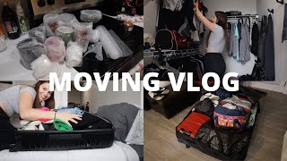 MOVING VLOG pt 1 📦 packing my CO apartment packing closet amp kitchen to do list amp packing tips [upl. by Laney113]