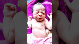 Adorable Newborn Baby First Cry AfterBirth [upl. by Avonasac]