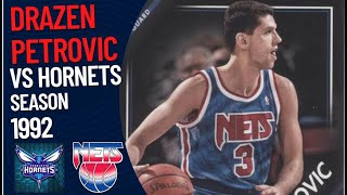 Dražen Petrović VS Charlotte Hornets  1992 [upl. by Takashi]