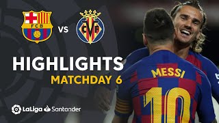 Highlights FC Barcelona vs Villarreal CF 21 [upl. by Alica5]