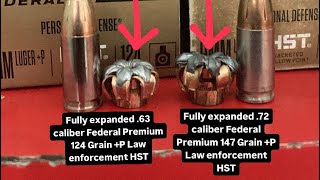 Battle of the Federal Premium HST 124 Grain P Vs 147 Grain Supersonic Vs Subsonic concealcarry [upl. by Euqinmod418]