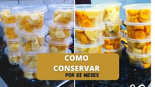 COMO CONGELAR BATATA DOCE E BANANA DA TERRA COZIDA POR ATÉ 02 MESES Deixe pronto para semana [upl. by Mis]