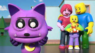 ROBLOX Brookhaven 🏡RP  FUNNY MOMENTS CatNaps Sad Origin Story  Gold Roblox Animation [upl. by Aivartal360]