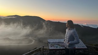 Piton de la Fournaise au lever du soleil 🌋 [upl. by Bridgid]