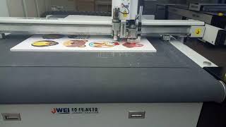 JWEI Digital Cutter  Precision Cutting of 17mm Rigid PVC Foam with Prints [upl. by Asihtal]