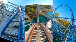 Every Roller Coaster at Six Flags Over Georgia And Other Rides We Rode Front Seat POV [upl. by Reinhard]