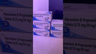 Alprazolam and propranolol hydrochloride 02520mg tablet [upl. by Low604]