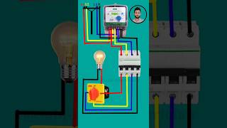 3 Phase Rotary Switch Changeover Single Phase Connection Diagram  electronic shorts [upl. by Ykcub]