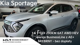 Kia Sportage 16 TGDI 230KM 6AT AWD HEV wersja Businessline z Drive Wise Plus  lakier BEZ DOPŁAT [upl. by Einor]