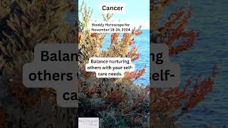 Cancer Weekly Horoscope November 1824 2024 [upl. by Inalial]