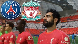 PSG vs LIVERPOOL  FIFA 22 PS5 Realistic Gameplay amp Graphics MOD Ultimate Difficulty Career [upl. by Gignac77]