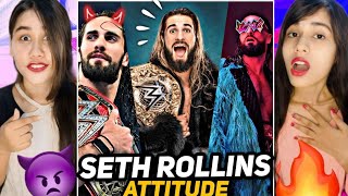 Reaction on Seth Rollins Dangerous WWE Attitude Reels 🔥😈  The Architects Ruthless Side [upl. by Phippen675]