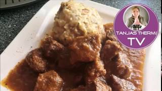 Thermomix® TM5 Gulasch mit Brezelknödel TanjasThermiTV® [upl. by Granlund]