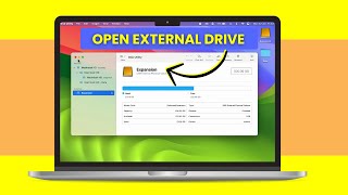 Access USB Drive on Mac  Open External Hard Drive amp SSD on MacBook [upl. by Kleeman950]