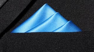 How To Fold a Pocket Square  Three Stairs Fold [upl. by Votaw]