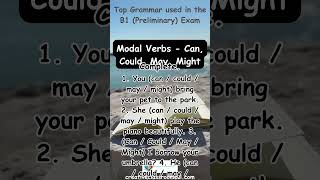 B1 Top Grammar Points 9  Modal Verbs  Can Could May Might englishgrammar [upl. by Acemat]