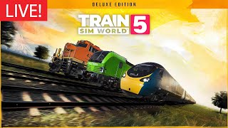 🔴LIVE FIRST LOOK AT TRAIN SIM WORLD 5 ON CONSOLE  Train Sim World 5 [upl. by Leiad]