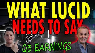 How Can Lucids Q3 Earnings be a SUCCESS ⚠️ What Peter NEEDS To SAY [upl. by Ttehr718]