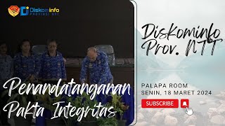 Penandatanganan Pakta Integritas Dinas Kominfo Provinsi NTT Tahun 2024 [upl. by Cordier]