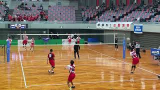 JOC中学バレー2023 静岡vs広島 スパイク練習 決勝トーナメント2回戦 [upl. by Patric762]