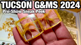 Tucson Gem Show 2024 Pre Sale Sneak Peek  Pueblo amp Red Lion  Brazilian Stone Jade amp Amber [upl. by Bev]