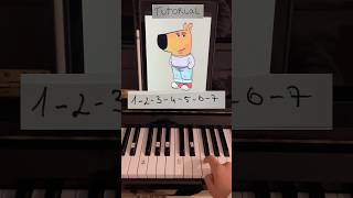 Just a chill guy  Piano tutorial Easy 😎 piano pianotutorial easypiano chillguy meme shorts [upl. by Eirrac]