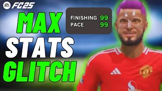 NEW 99 ATTRIBUTES GLITCH IN FC 25 PRO CLUBS  MAX STATS GLITCH [upl. by Janik]