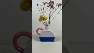 DIY a Ceramic Vase using Slab Technique  en keramikkvase ved hjelp av plateteknikk [upl. by Nilde753]