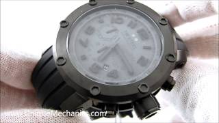 TW Steel TW128 Grandeur Tech Rubber Chronograph Watch Review [upl. by Ahseyk]