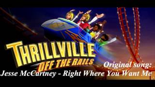 Thrillville Off The Rails Soundtrack  Jesse McCartney  Right Where You Want Me [upl. by Analem]