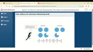 22 Addition och subtraktion med liknämniga bråk [upl. by Liew]