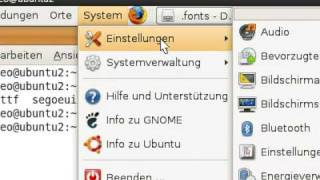 Windows TrueType Fonts in Ubuntu Teil 2 von 2 [upl. by Yekcin]