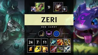 Zeri ADC vs KogMaw Legendary  EUW Master Patch 1422 [upl. by Neerhtak]