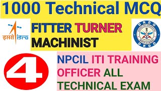 FITTER 1000 MCQ question FITTER TURNER MACHINIST MCQ question bank 🔥 [upl. by Araas263]