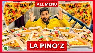 La Pinoz Eating All The Menu Food Challenge Gone Wrong  Veggie Paaji [upl. by Atarman]