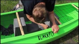 Outfitting Whitewater Canoe Bulkhead Saddles [upl. by Anirdnajela]