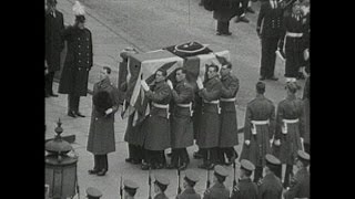 Winston Churchills funeral [upl. by Nylitsirk456]