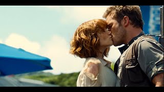 Owen amp Claire Kiss scene  Jurassic World [upl. by Bornstein]