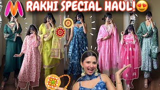 MYNTRA Rakhi Special😍HUGE Myntra Kurta Sets Haul💕5080 Off😍  Rupal Yadav [upl. by Tammi705]