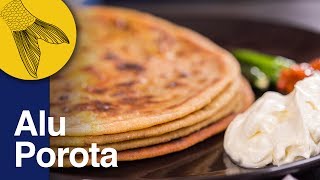 Aloo Paratha Recipe  Dhaba Style Punjabi Aloo Paratha  Potato Stuffed Indian Flatbread [upl. by Pasol]