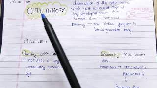 Optic Atropy theory exam notes AK Khurana [upl. by Aimac]