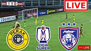 Johor Darul Takzim vs Perak FC Live Football  Malaysia Super League 2024  gameplay pes21 [upl. by Dekow130]