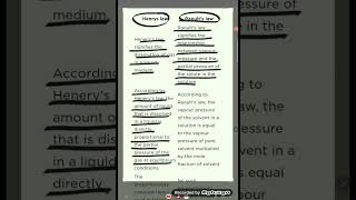 What is the difference between Henrys law and Raoults law [upl. by Atiuqad16]