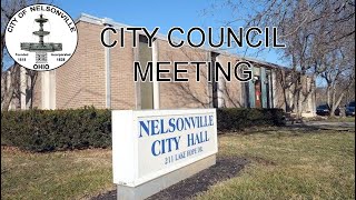 Nelsonville City Council Meeting 09272021 [upl. by Aihsercal]