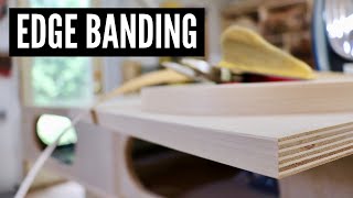 How To Apply Edge Banding  WOODWORKING TIPS [upl. by Berns882]